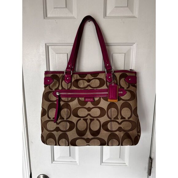 Coach Daisy Signature Emma Tote Handbag - Picture 7 of 7
